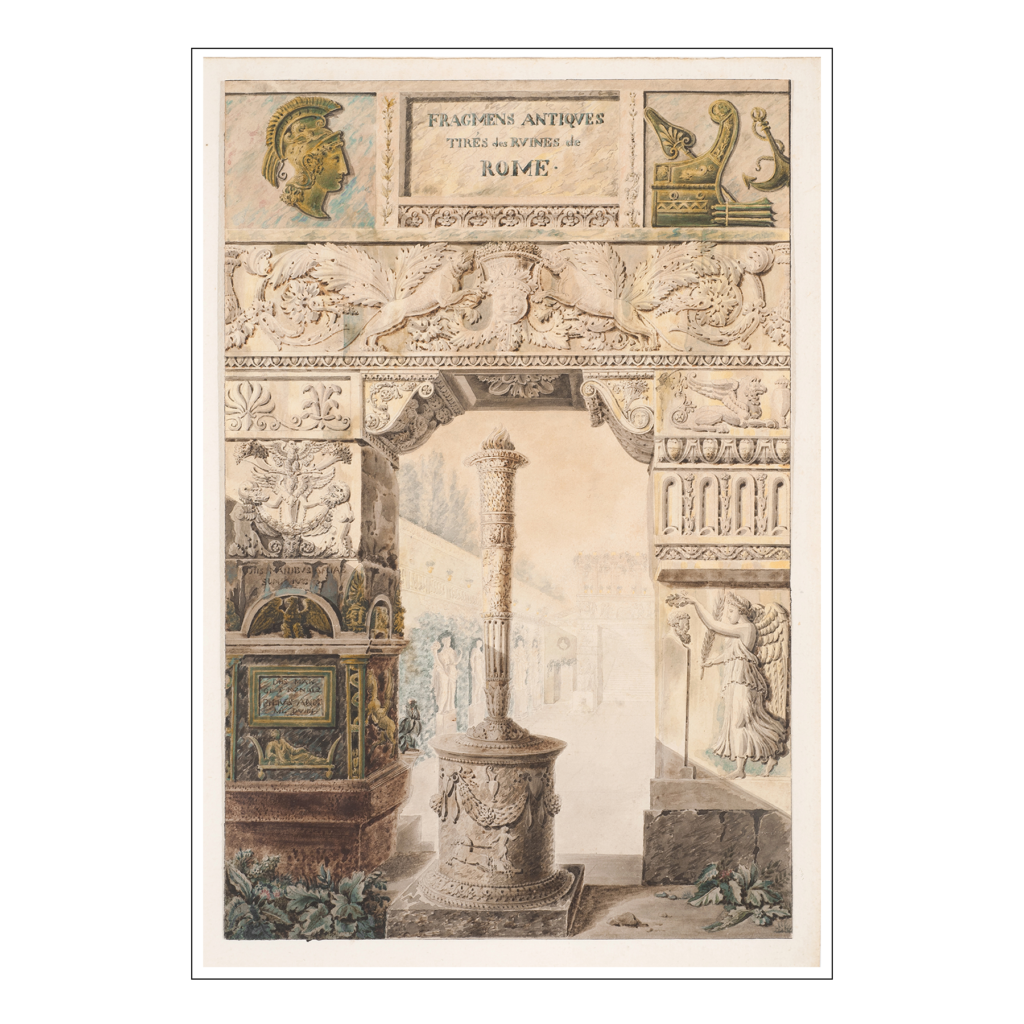 fragments-antiques-tir-s-des-ruines-de-rome-par-charles-percier