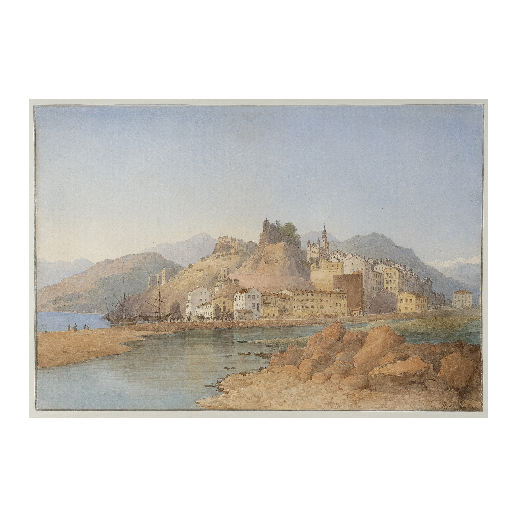 Vue du rivage de Vintimille par Charles William Meredith Van de Velde – Image 2